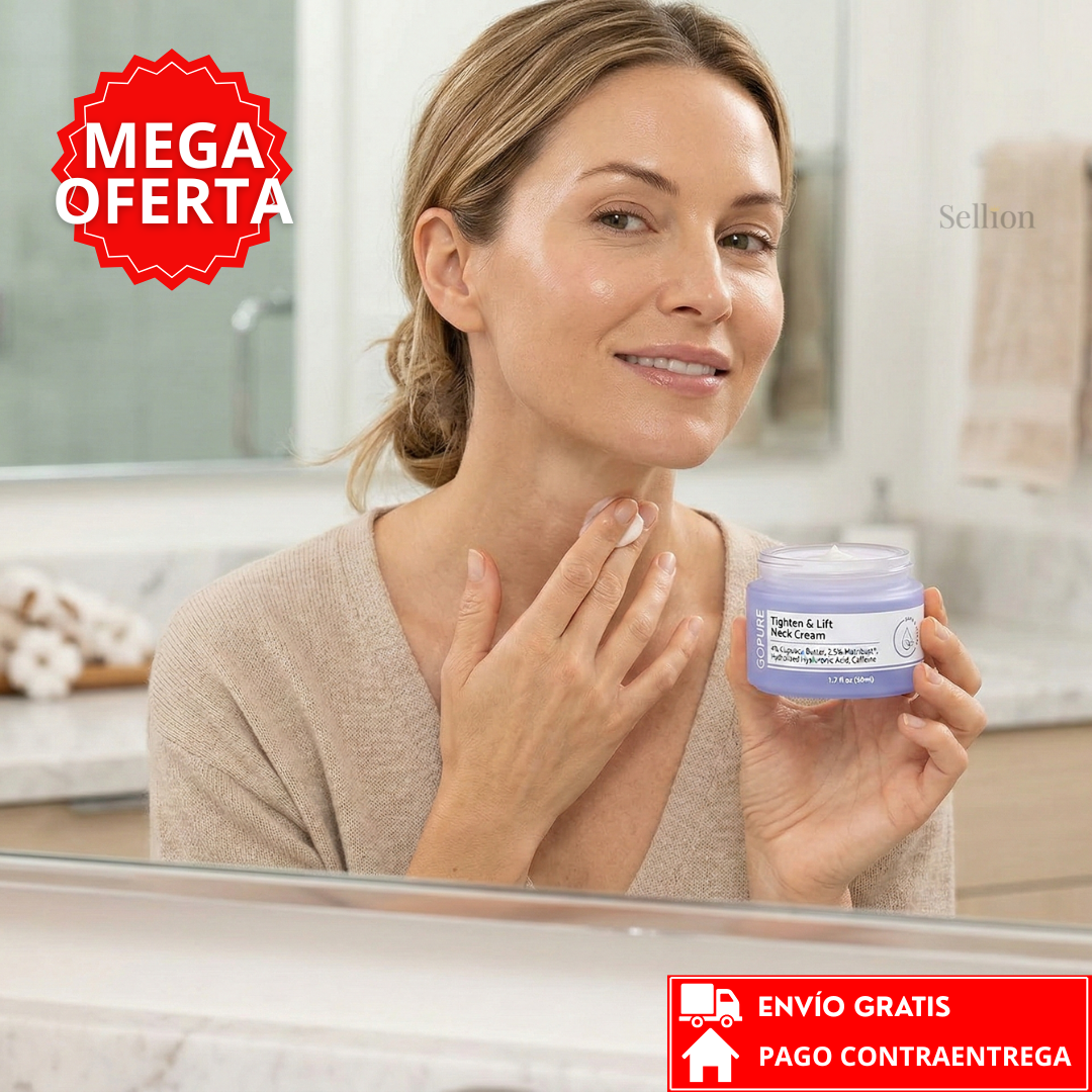 Gopure™: Crema Reafirmante para Cuello – Efecto Tensor y Apariencia Más Firme