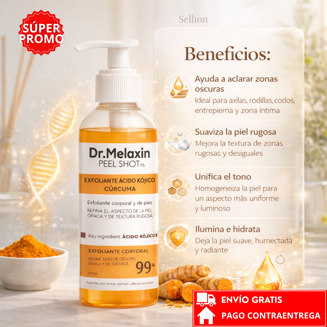 Dr. Melaxin™: Peel Shot Tratamiento para Zonas Oscuras Iluminador y Unificador del Tono