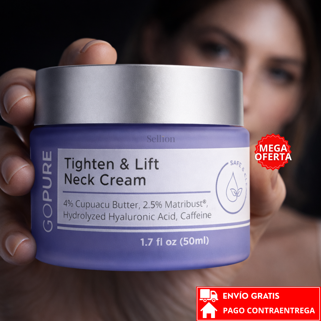 Gopure™: Crema Reafirmante para Cuello – Efecto Tensor y Apariencia Más Firme