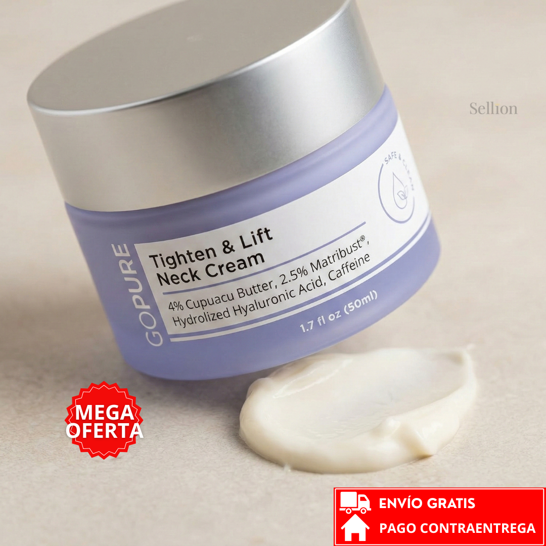 Gopure™: Crema Reafirmante para Cuello – Efecto Tensor y Apariencia Más Firme