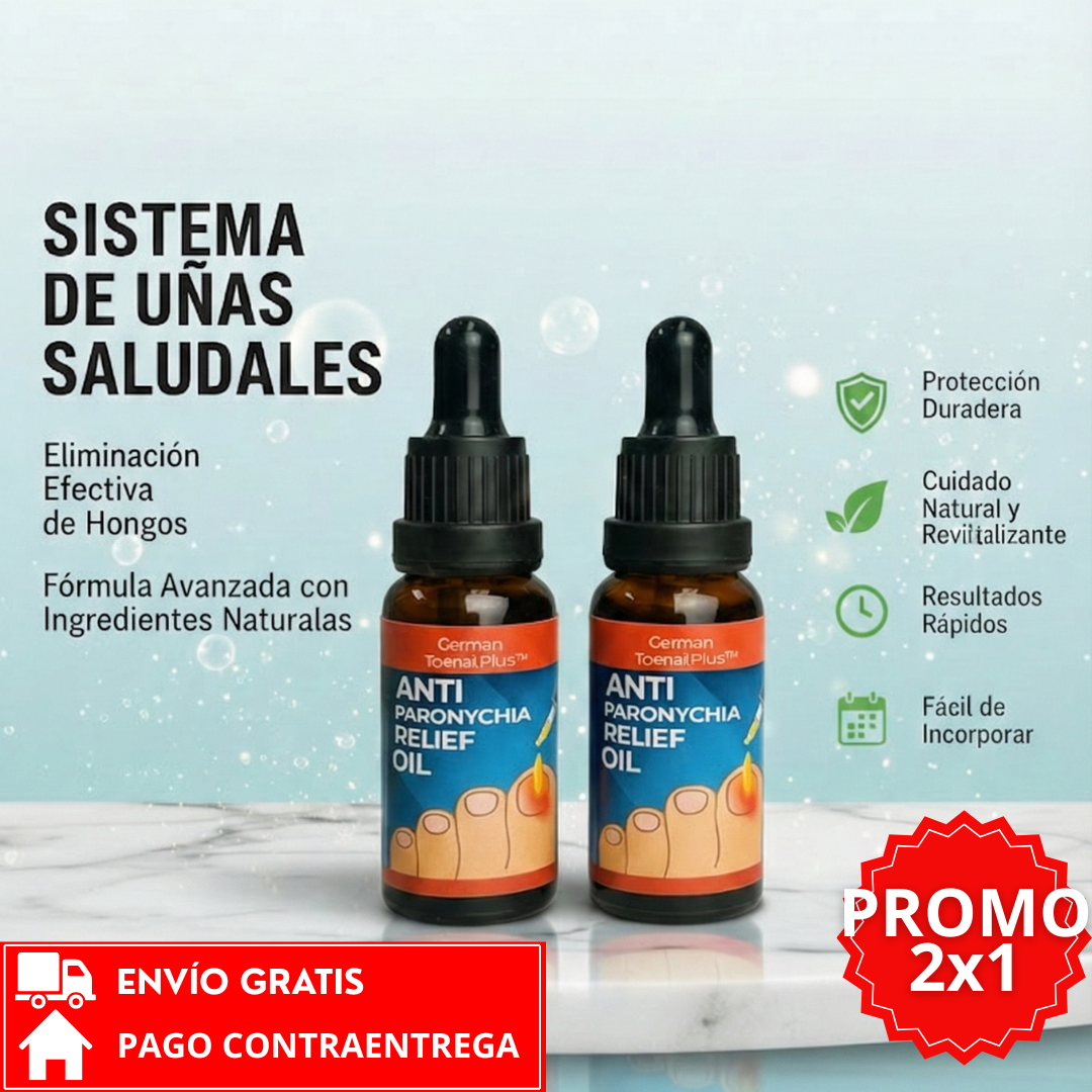 Oferta Especial 2x1: German ToenailPlus™ - Eliminador efectivo de hongos en las uñas.