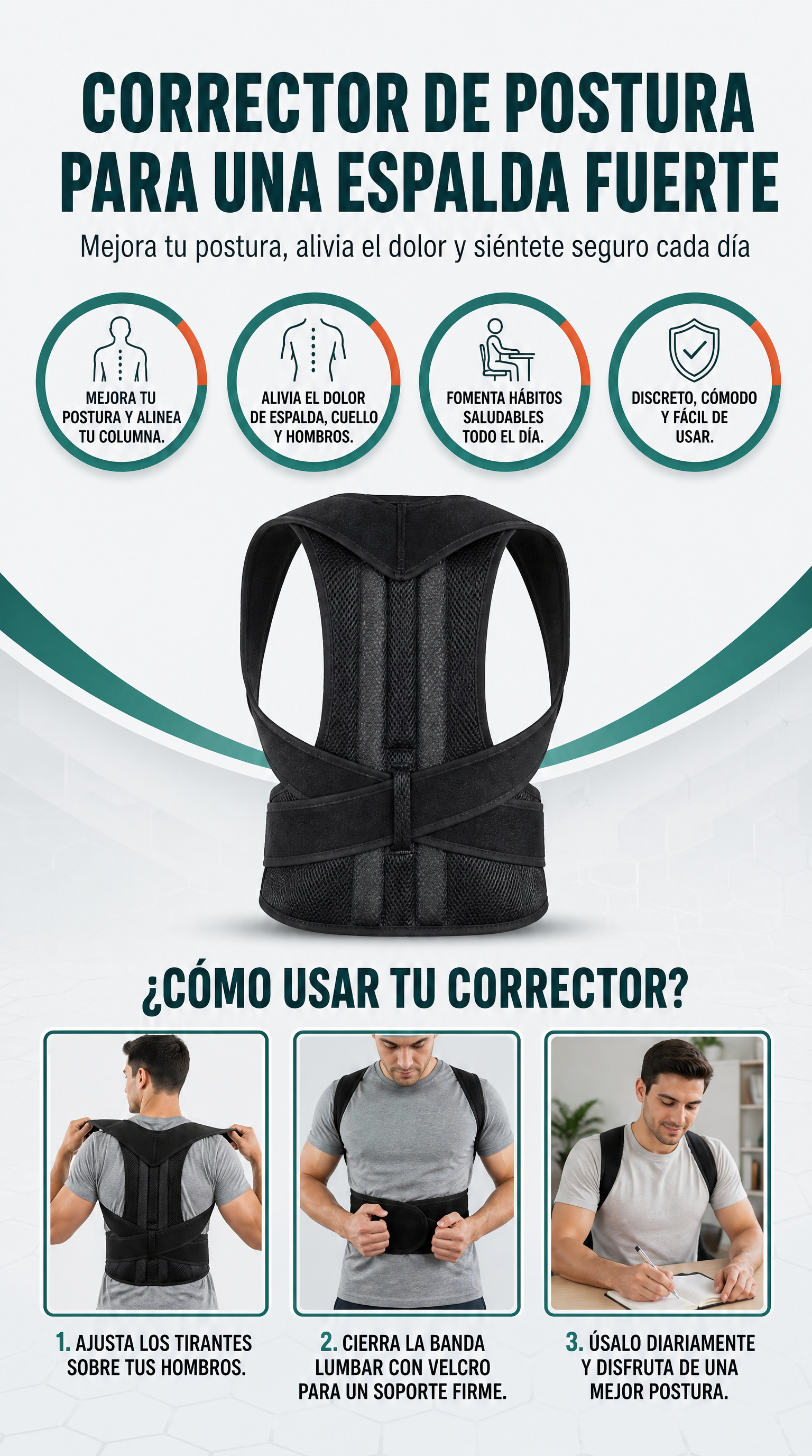 Corrector de Postura - como usar