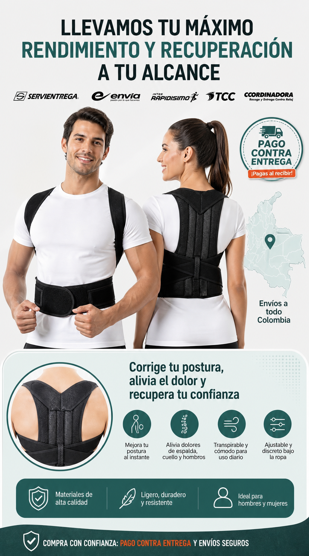 Corrector de Postura - logistica